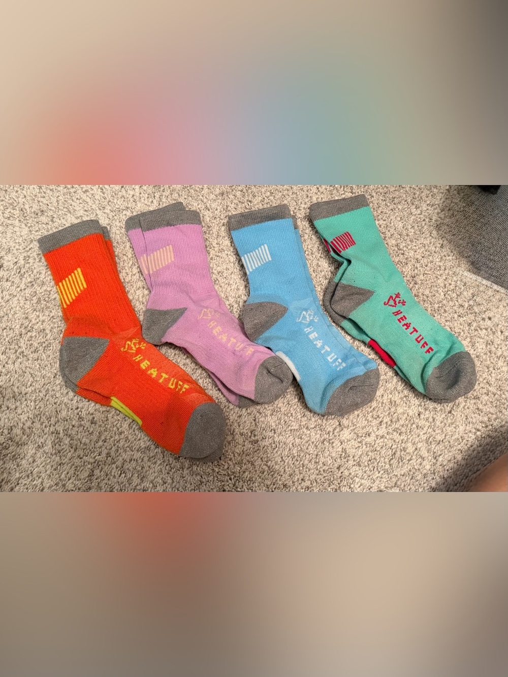 Heatuff Crew Socks - Assorted Colors (4 Pack)